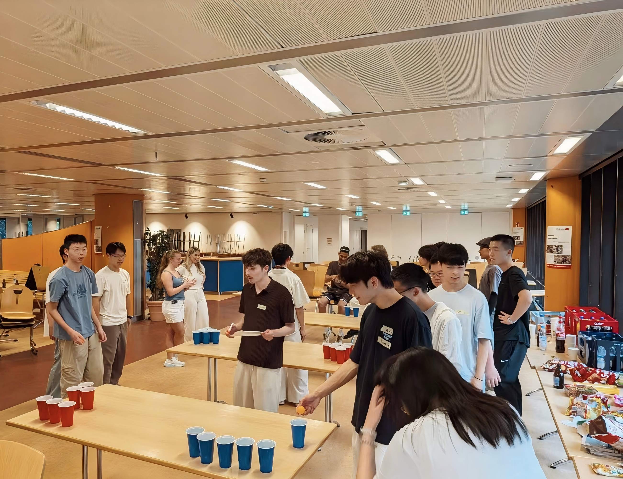 中德双方学生课后交流会